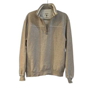 ARROW 1851 QUARTER ZIP LONG SLEEVE SOFT PULLOVER SWEATSHIRT OATMEAL SIZE MEDIUM